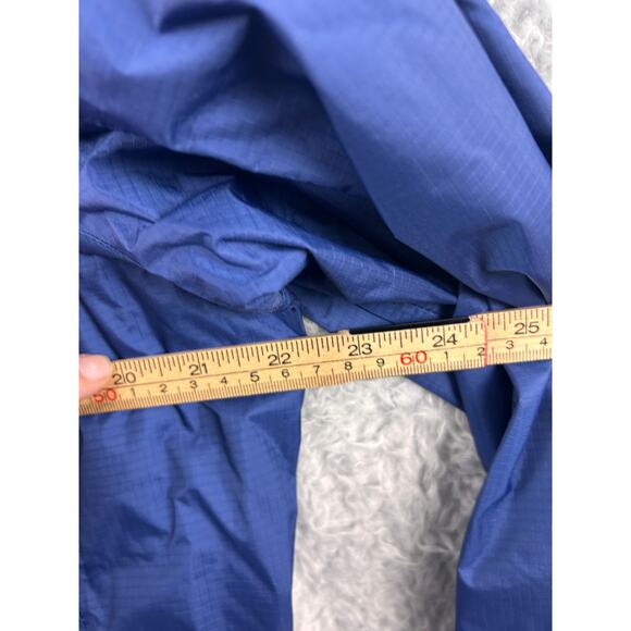L.L. Bean TEK Waterproof Rain Jacket Blue Women’s Large Hooded Long Coat - Picture 9 of 9